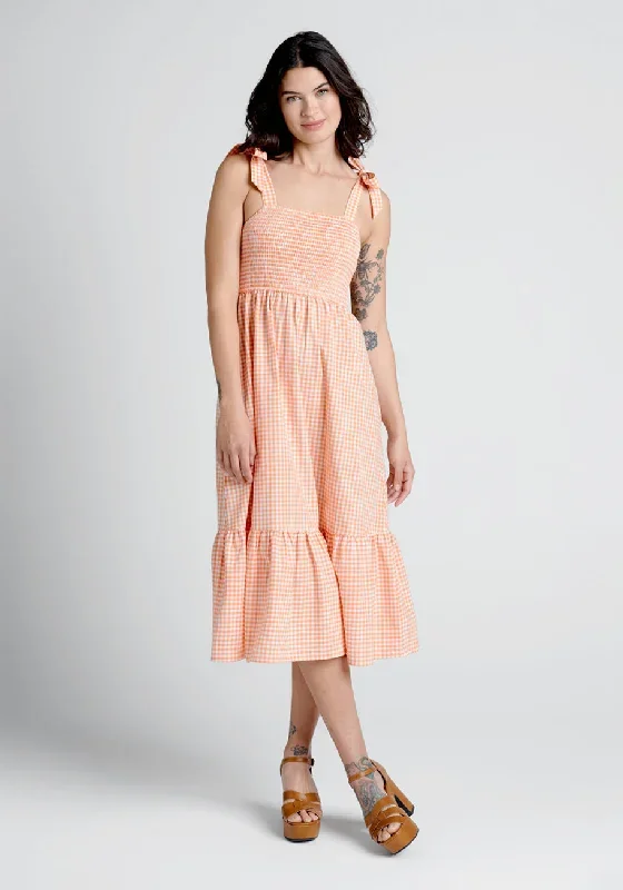 Peachy Keen, Jelly Bean Midi Dress