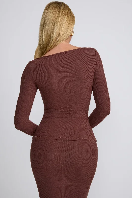 tia-rounded-square-neck-long-sleeve-top-chocolate