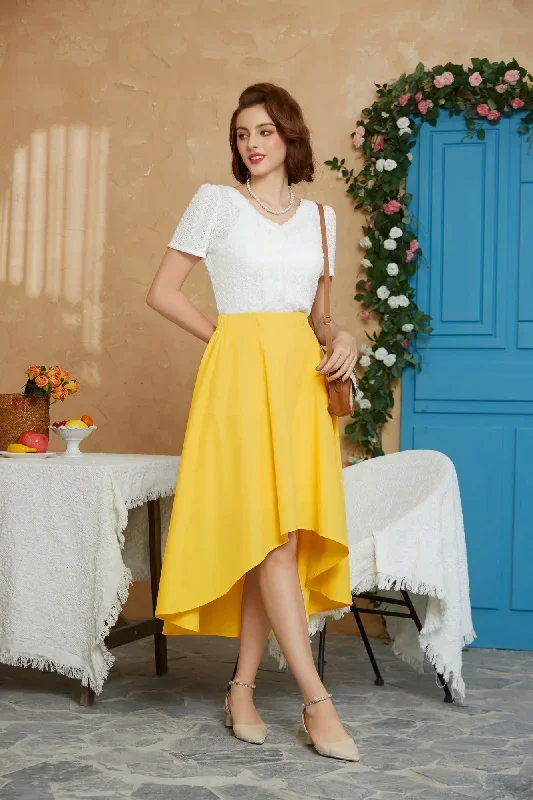 vintage-high-lo-skirt-elastic-waist-flared-a-line-skirt