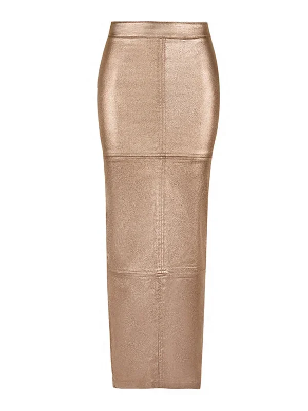 women-s-slim-fit-hip-covering-spliced-slit-pu-leather-skirt