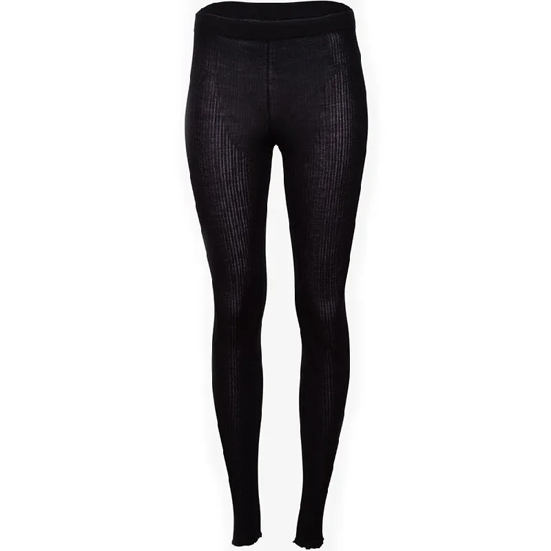 SILK LEGGINGS ""YUN"" IN BLACK