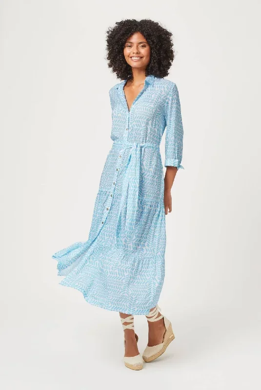 Zanzibar Maxi Shirt Dress